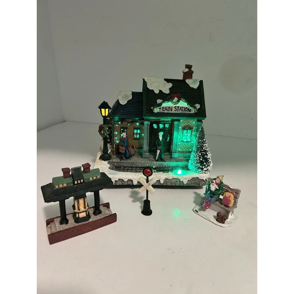 Enchanted Forest Musical Lighted Train Station